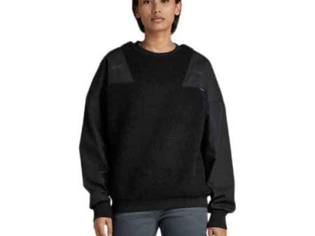 Sudadera G-Star Raw Teddy Woven Mix para Mujer S Discount