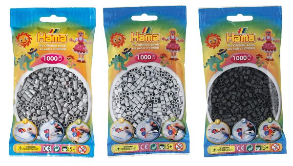 Happy Price Toys Hama (Kon-24) Midi - Cuentas convulut para planchar (3 colores, gris) Embalaje Deteriorado Discount