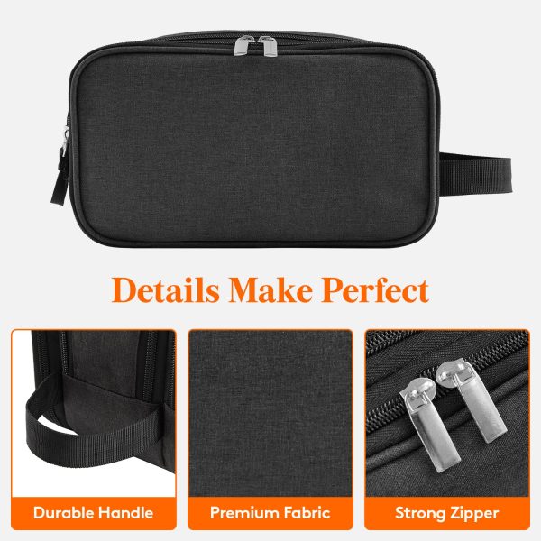 Neceser de Viaje Lifewit para Hombre y Mujer, Estuche de Maquillaje Grande, Organizador de Baño y Viaje, Bolsa de Aseo Impermeable, Mediano, Negro Embalaje Deteriorado Online