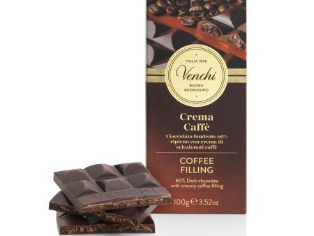 Tableta de Chocolate Negro 60% Rellena de Café, 100g - Sin Gluten (Cad: 10 11 2023) Cheap