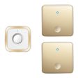 CACAZI FA12 60 Songs 5 Levels Adjustable Wireless Doorbell Calling Bell (Type 86 Big Button), 2 Transmitters+1 Receiver Online