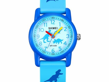 SKMEI 2157 Fashion Sports Waterproof Children Watch Cartoon Student Quartz Watch Hot on Sale