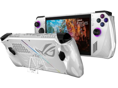 For Asus ROG Ally (2023) Game Console Clear PC Case Anti-drop Protective Cover with Kickstand Sale