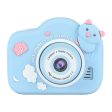 A15 Cartoon Pig 2.0 inch Screen Kids Camera Rechargeable HD Dual Lens Digital Camera Toy Sale