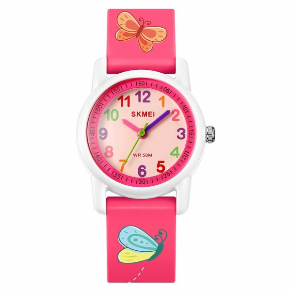 SKMEI 2157 Fashion Sports Waterproof Children Watch Cartoon Student Quartz Watch Hot on Sale