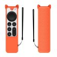 For Apple TV 4K 2021 Cat Ear Design Remote Controller Drop-proof Case Silicone Protective Cover Supply