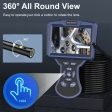 MS550 1m Wire 360-Degree Rotation Microscope Industrial Endoscope 8.5mm Dual-Lens Camera with 5-Inch Screen Supply