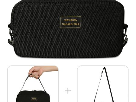 For Marshall Middleton Bluetooth Speaker Carrying Bag Mesh Cloth Pouch with Short Strap and Shoulder Strap Cheap