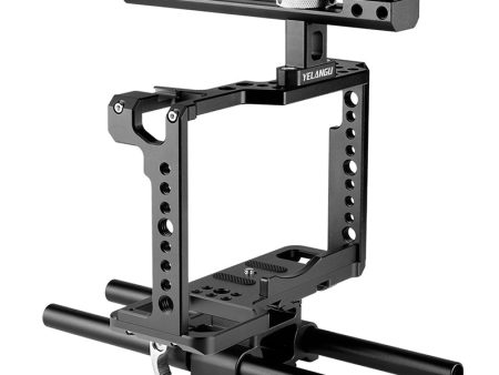 YELANGU C18 For Panasonic S1   S1H   S1R Camera Cage Aluminum Alloy Protective Frame Handle Base Kit For Sale