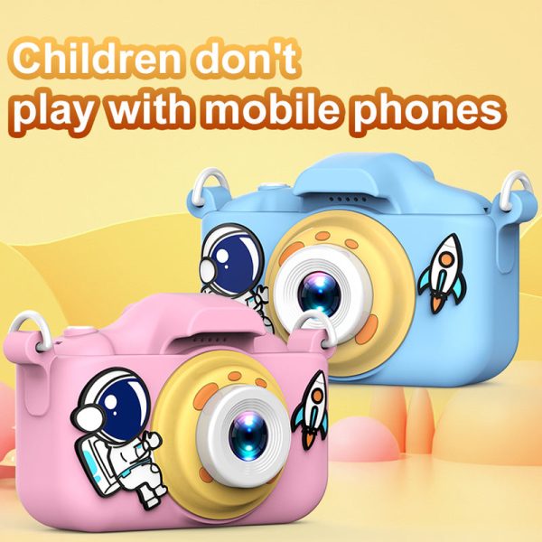 X200 Spaceman Decor Dual-Lens Kid s Educational Camera Mini Size High Definition Children Video Camera Toy for Boys Girls Cheap