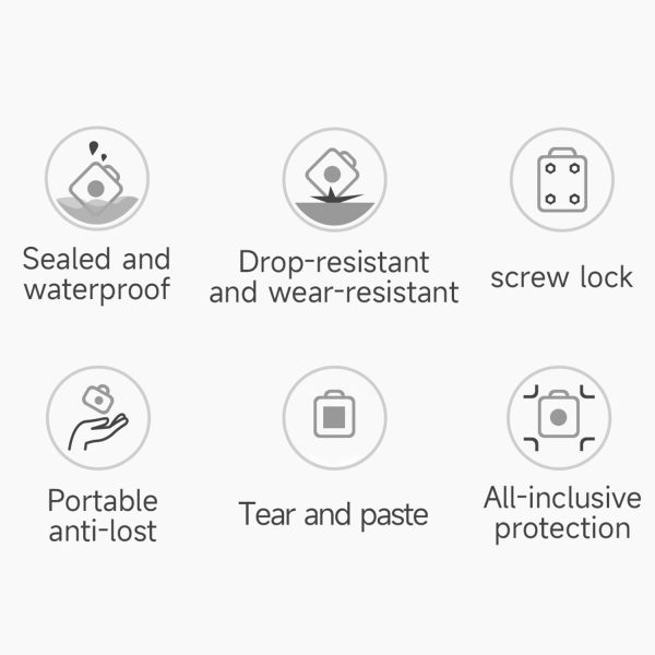 Protective Case for AirTag Bluetooth Tracker IP67 Waterproof TPU + PC Locator Cover Online now