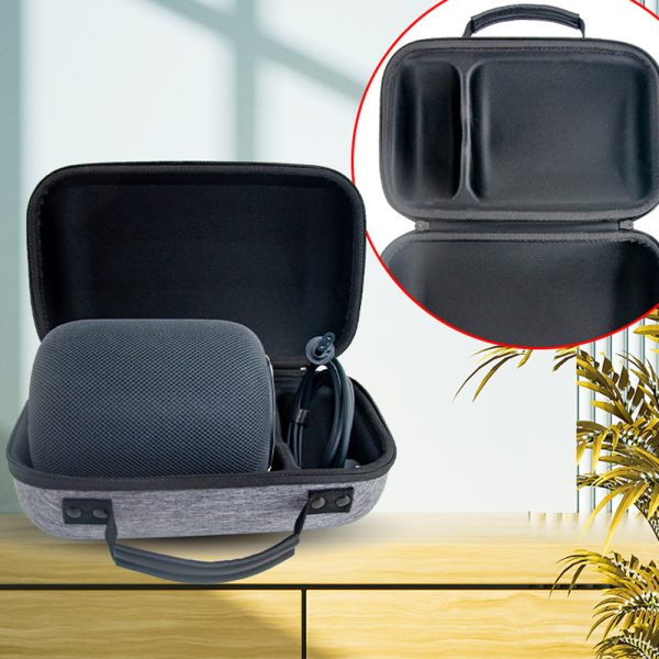 For Apple HomePod 1st   2nd Generation Speaker Hard Carrying Case EVA+Oxford Cloth+Polyester Storage Bag Online Hot Sale