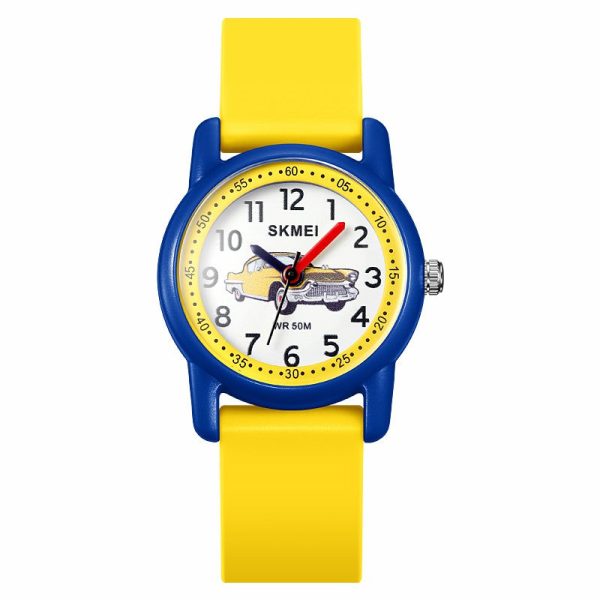 SKMEI 2157 Fashion Sports Waterproof Children Watch Cartoon Student Quartz Watch Hot on Sale