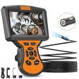 M50 Industrial Endoscope Camera 1m Hard Wire 5   IPS Screen 7-LED Inspection Borescope 5mm Dual-lens Cheap