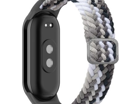 For Xiaomi Smart Band 8 Stretchy Nylon Watch Band Adjustable Braided Sport Strap Hot on Sale