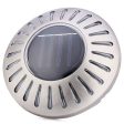 Solar Garden Underground Light 6-LED Outdoor Waterproof Stainless Steel Surface Solar Wall Lamp Supply