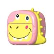 K07 Dinosaur Shape Front   Rear Dual Kids Camera 2.4 Inch IPS Screen WiFi Instant Print Digital Camera on Sale