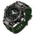 SANDA 3186 Fashionable Cool Luminous Display Watch Multifunction 50m Waterproof Electronic Watch Sale