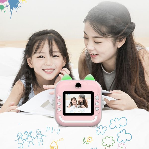 Q5 Portable HD Dual-Lens Instant Camera Children Camera Error Printer Camera (with 32G Memory Card + Card Reader) on Sale