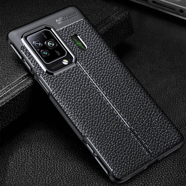 Litchi Texture Phone Cover for Xiaomi Black Shark 5 5 Pro, Drop-proof Protection Slim Cellphone Case Online now