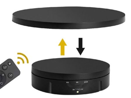 2 In 1 Charging Turntable Rotary Jewelry Display Stand Photograph Accessories with Remote Control For Discount