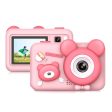 D32 2-inch Screen Children Camera Rechargeable HD Dual Lens Camera Toy with Silicone Cover and Tripod Cheap