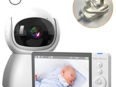 ABM700 5-inch Baby Monitor 1080P Camera Monitor Transmitter + Receiver Set Support Two-Way Voice on Sale