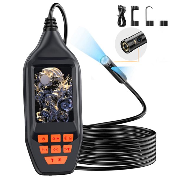 M30 10m Wire 8mm Dual-Lens Waterproof Industrial Borescope 3   Screen 7-LED Endoscope Inspection Camera Discount