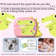 K07 Dinosaur Shape Front   Rear Dual Kids Camera 2.4 Inch IPS Screen WiFi Instant Print Digital Camera on Sale