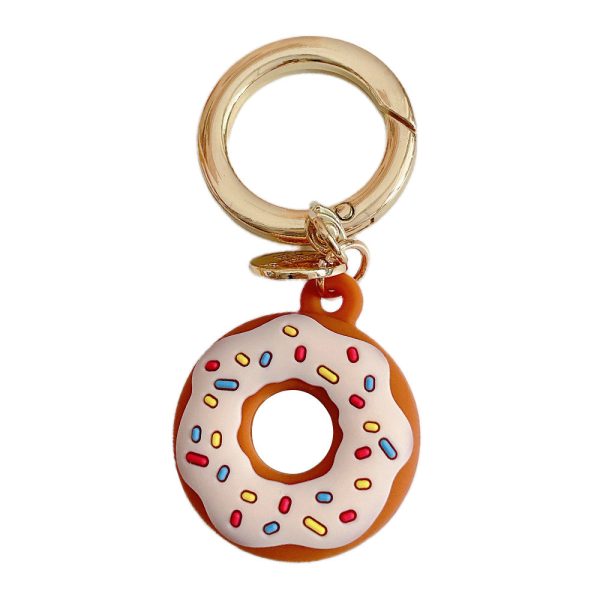 For Apple AirTag Bluetooth Tracker Donut Design Silicone Case Protective Cover with Ring Buckle Discount