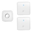 CACAZI FA12 60 Songs 5 Levels Adjustable Wireless Doorbell Calling Bell (Type 86 Big Button), 2 Transmitters+1 Receiver Online