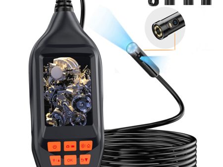 M30 5m Wire 7-LED Waterproof Industrial Borescope Inspection Tool 5mm Dual-Lens 3-Inch Screen Endoscope Camera Online Sale