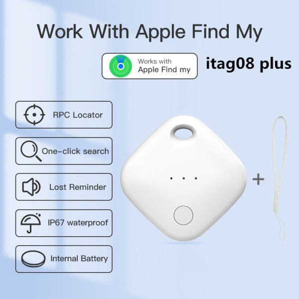 itag08 Portable Pet Tracker Bluetooth Item Finder for Apple Device Anti-Loss Locator Online Hot Sale