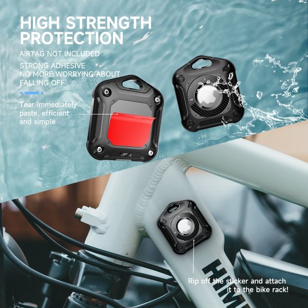 Protective Case for AirTag Bluetooth Tracker IP67 Waterproof TPU + PC Locator Cover Online now