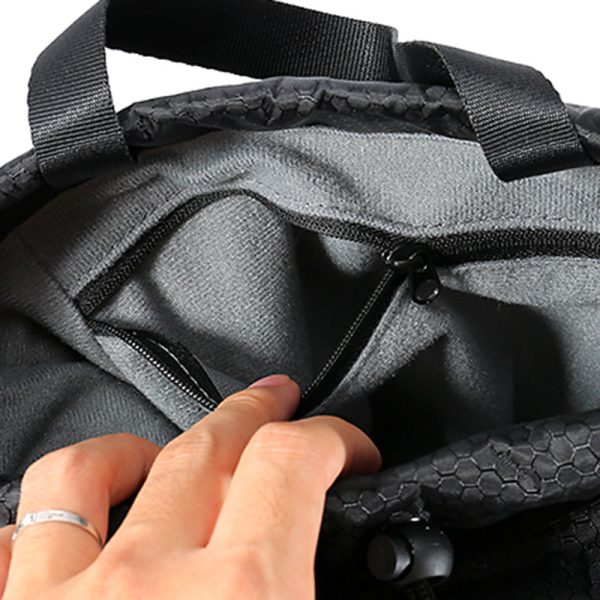 Waterproof Oxford Cloth Drawstring Pouch Camera Storage Bag with Shoulder Strap for Fujifilm Sony Online Sale