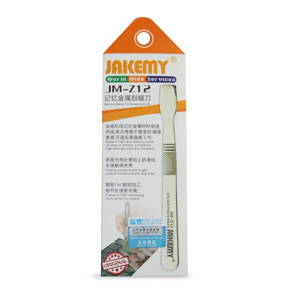 JAKEMY JM-Z12 Chromium-Vanadium Steel Memory Tin Scraping Tool on Sale