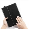 Foldable Stand Genuine Leather Anti-scratch Protective Case Cover for Microsoft Surface Pro 8 on Sale