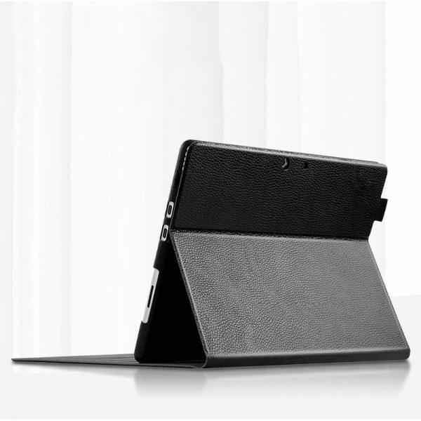 Foldable Stand Genuine Leather Anti-scratch Protective Case Cover for Microsoft Surface Pro 8 on Sale