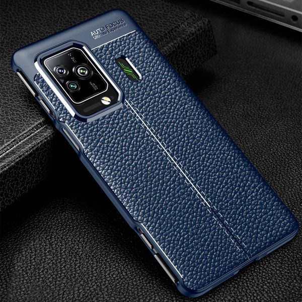 Litchi Texture Phone Cover for Xiaomi Black Shark 5 5 Pro, Drop-proof Protection Slim Cellphone Case Online now