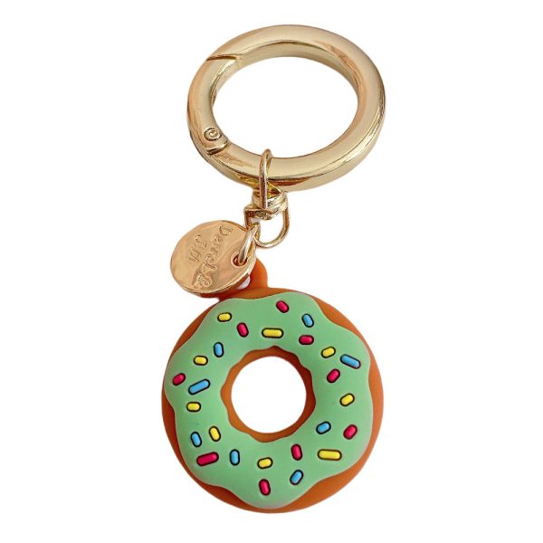 For Apple AirTag Bluetooth Tracker Donut Design Silicone Case Protective Cover with Ring Buckle Discount