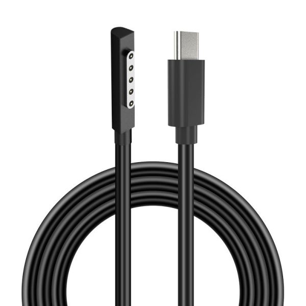 PD 65W Fast Charging Cable for Microsoft Surface RT   Surface Pro 1 2 , Magnetic Type-C Cable Power Supply Wire Supply