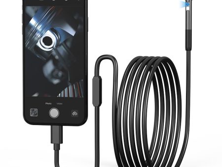 W300 1m Wire 8mm Dual Lens Endoscope IP67 Waterproof 1080P Borescope Inspection Camera for iOS Android Hot on Sale