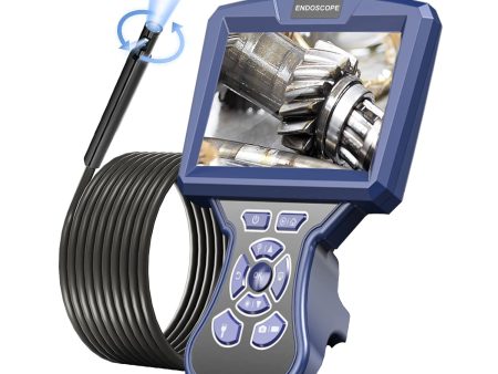 MS550 2m Wire 360-Degree Rotation 8.5mm Dual Lens Endoscope 5-inch Screen Industrial Inspection Camera Sale