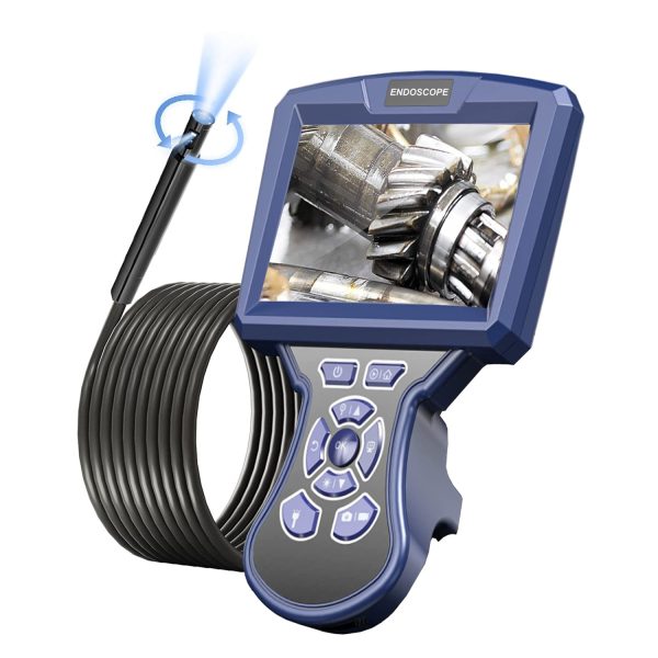 MS550 2m Wire 360-Degree Rotation 8.5mm Dual Lens Endoscope 5-inch Screen Industrial Inspection Camera Sale